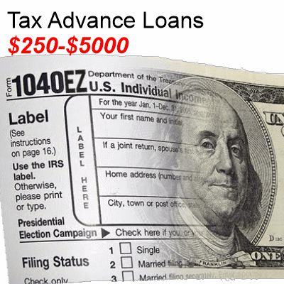 Tax advance loans $250 to $5000